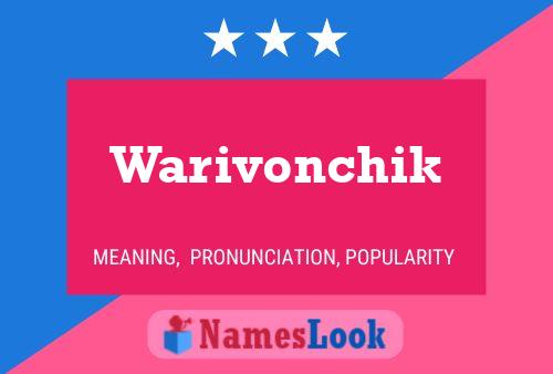 Warivonchik Name Poster