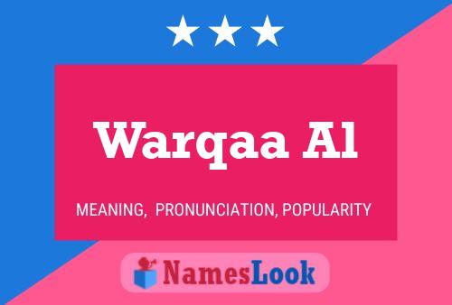 Warqaa Al Name Poster