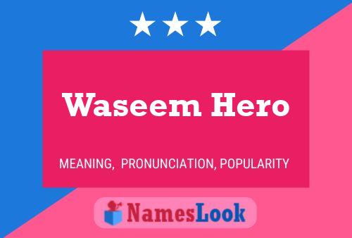 Waseem Hero Name Poster