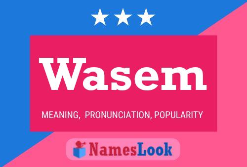 Wasem Name Poster