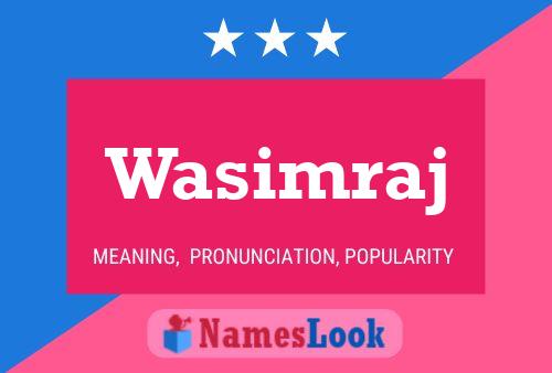 Wasimraj Name Poster