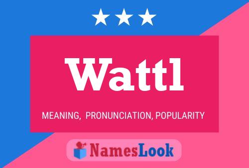 Wattl Name Poster