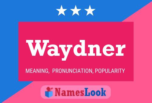 Waydner Name Poster