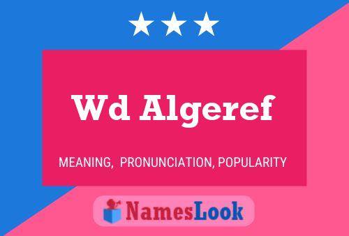 Wd Algeref Name Poster