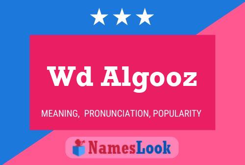 Wd Algooz Name Poster