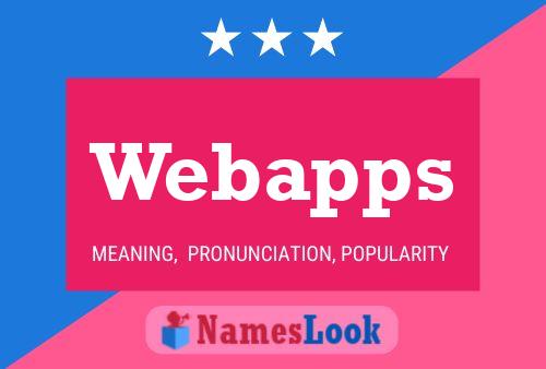 Webapps Name Poster