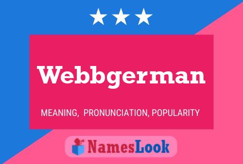 Webbgerman Name Poster