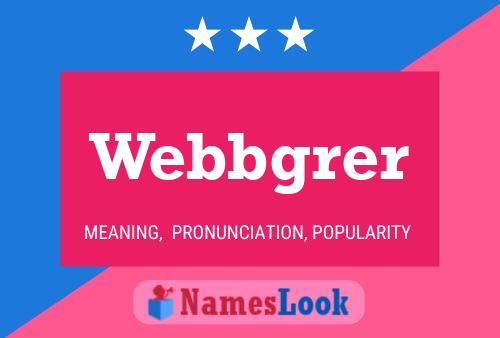 Webbgrer Name Poster