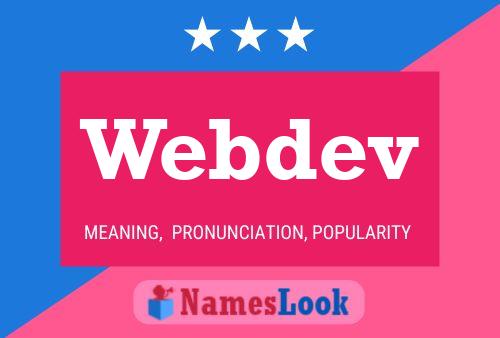 Webdev Name Poster