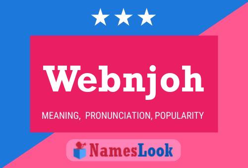 Webnjoh Name Poster