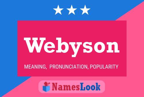 Webyson Name Poster