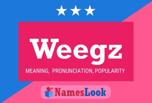 Weegz Name Poster