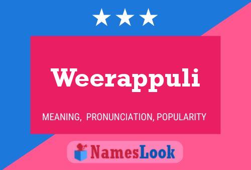 Weerappuli Name Poster