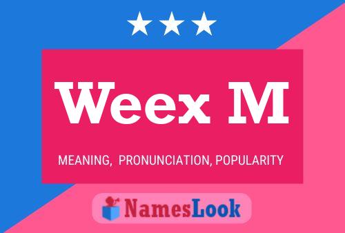 Weex M Name Poster