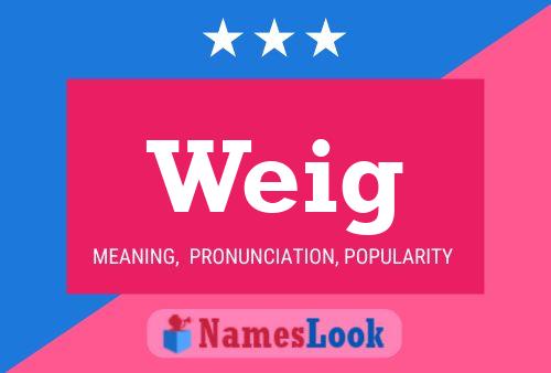 Weig Name Poster