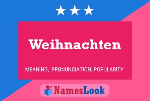 Weihnachten Name Poster