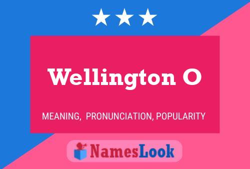 Wellington O Name Poster