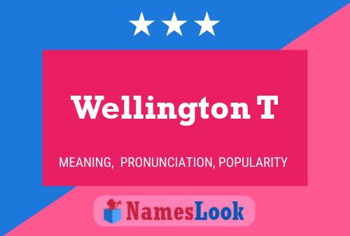 Wellington T Name Poster