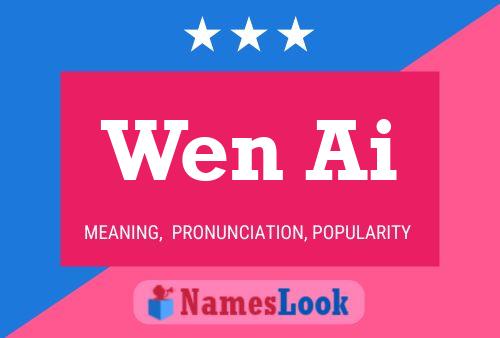 Wen Ai Name Poster