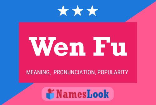 Wen Fu Name Poster