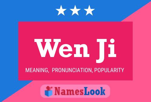 Wen Ji Name Poster