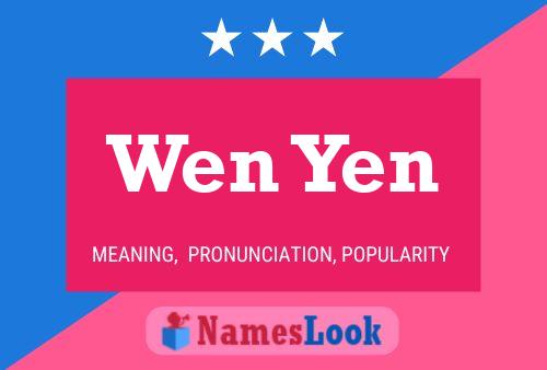 Wen Yen Name Poster