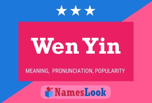 Wen Yin Name Poster