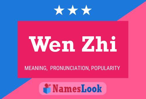 Wen Zhi Name Poster