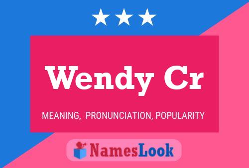 Wendy Cr Name Poster