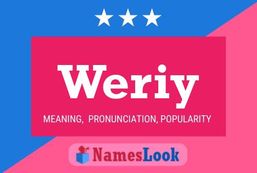 Weriy Name Poster