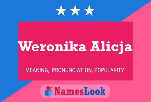 Weronika Alicja Name Poster