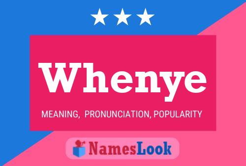 Whenye Name Poster