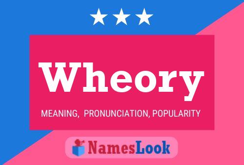 Wheory Name Poster