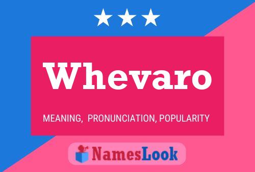 Whevaro Name Poster