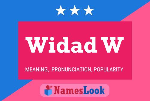 Widad W Name Poster