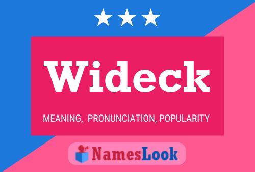 Wideck Name Poster