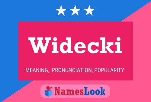 Widecki Name Poster