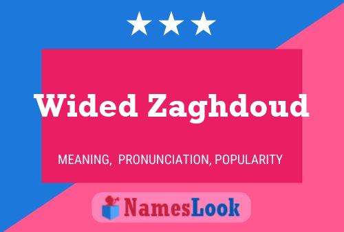 Wided Zaghdoud Name Poster