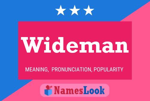 Wideman Name Poster