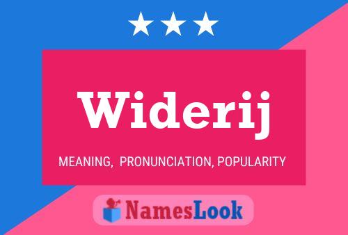 Widerij Name Poster