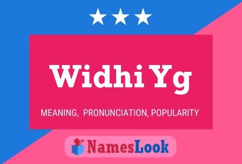 Widhi Yg Name Poster