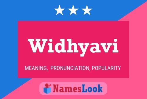 Widhyavi Name Poster