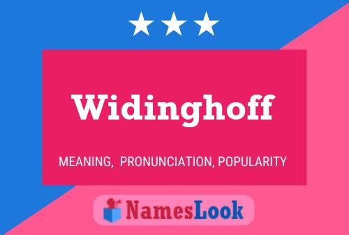 Widinghoff Name Poster