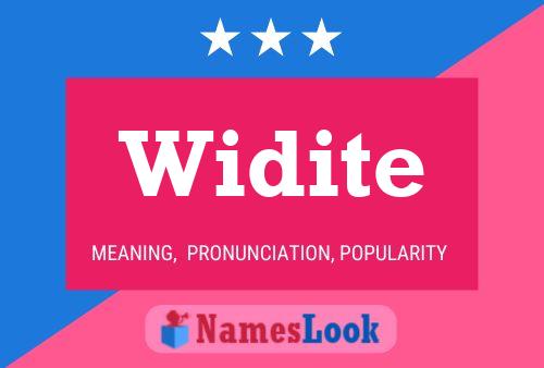 Widite Name Poster