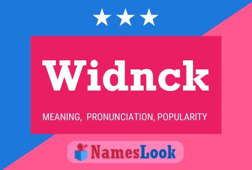 Widnck Name Poster