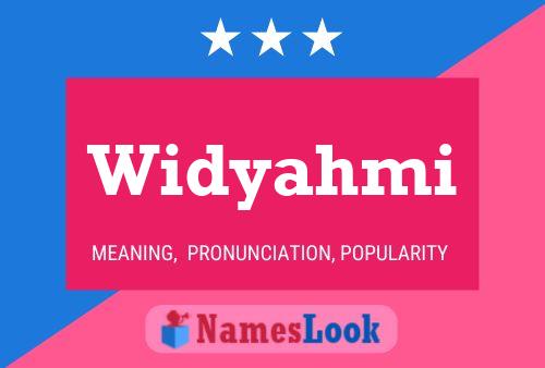 Widyahmi Name Poster