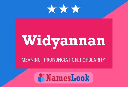 Widyannan Name Poster