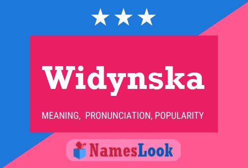 Widynska Name Poster