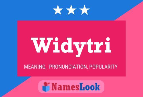 Widytri Name Poster