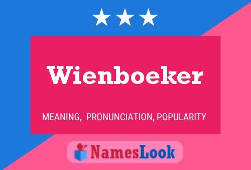 Wienboeker Name Poster